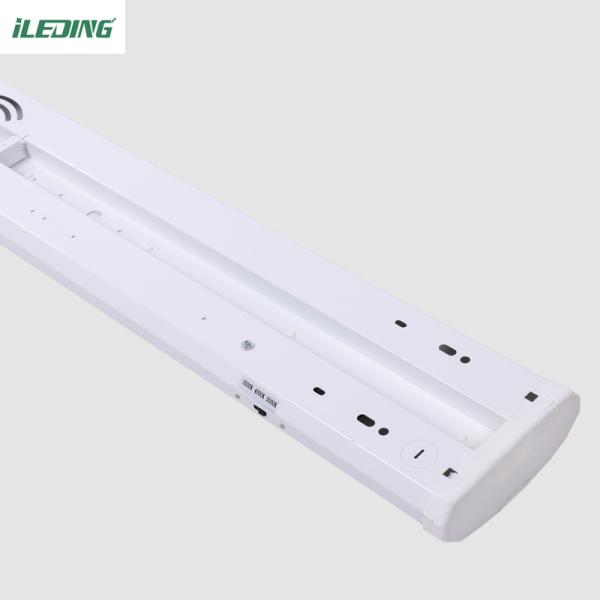 IP65 40W 46W 347V ETL DLC Office Led Wraparound Lighting Fixture Low-Profile 140Lm/W