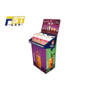 Recycled Paper Cardboard Dump Bins , Easy Carrying Corrugated Dump Bin Display