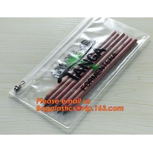 A4 clear plastic pp document carrying file folder zipper lock pocket bag with