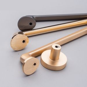 Brushed Brass Cabinet Hardware Handle Polished For Wardrobe Drawer