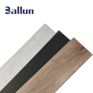 Indoor 9''x48'' Plank Size Black Wooden Texture 5mm LVP PVC SPC Flooring with