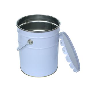1L Paint Pail Bucket Waterproof Metal Lid Mini Tin Pails