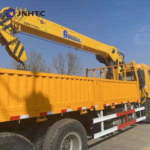 6x4 Straight Arm Crane Cargo Truck Mounted Shacman H3000 F3000 X3000