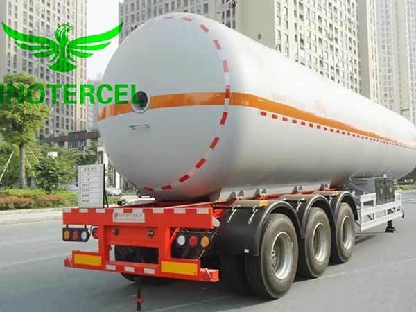 Buy 55000Ltr Gas Tank Semi Trailer Three Axles Lng Semi Trailer at wholesale prices