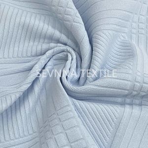 Textured Recycled Swimwear Fabric Breathable Strecth SPF50 Beach Bikini