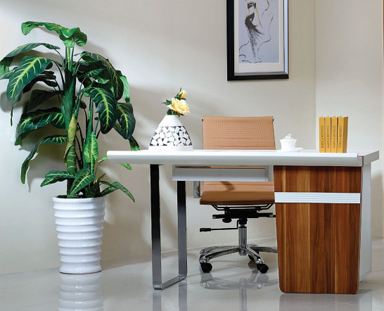 Buy Metal Frame Bookroom Furniture / Bedroom Desk With Three Drawers at wholesale prices