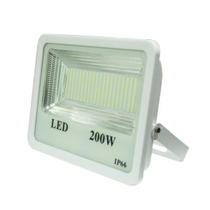 IP66 200 Watt 6500K Outdoor High Power LED Flood Light High Lumen White Black
