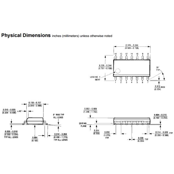 MM74HC04MX Programmable IC Chips Hex Inverter original new thyristor t1081n60toh
