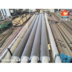 TP304H Stainless Steel Serrated Finned Tube HFW High Frequency Welding