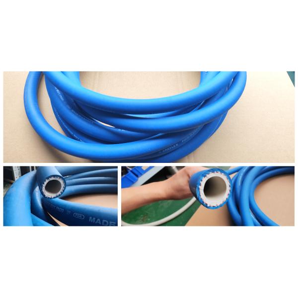Flexible Blue Antibacterial Sanitary Hose Food Approved Rubber For Cleaning