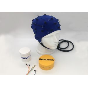 High Density EEG Electrode Cap Breathable , Medical Wireless Eeg Electrodes