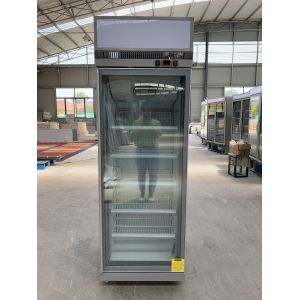 Commercial Bottle Beverage Refrigerator With One Swing Glass Door