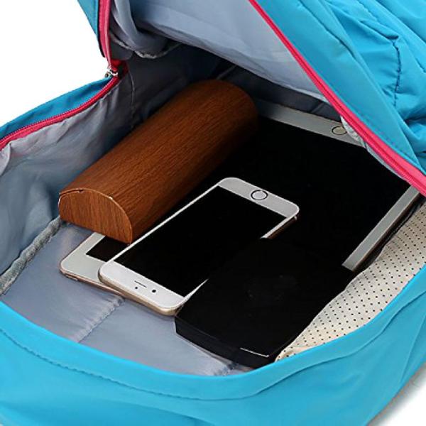 Unisex Nylon Outdoor Sports Backpack With Metal Zipper