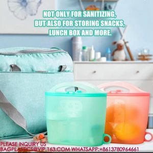 Silicone Microwave Sterilizer Bag Breast Pump Sterilizer Bags Pacifiers, Steam