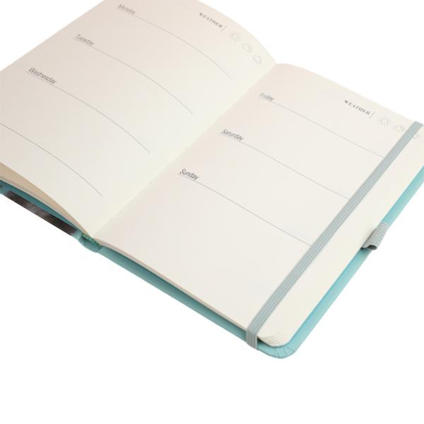 Buy 128gsm 1C Pantone Recycled Paper Notebook Hardcover Leather 128sht at wholesale prices
