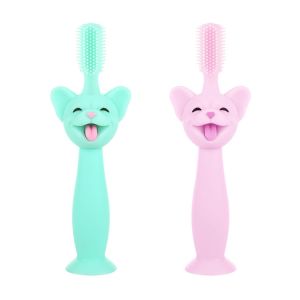 Silicone Infant Teething Toys Toothbrush Food Grade Pig Head Shape