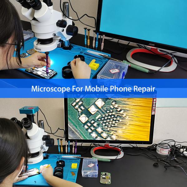 A23.1503 Zoom Stereo Microscope 0.7-4.5x Mobile Phone Repair Can Up To 3.5x-180x
