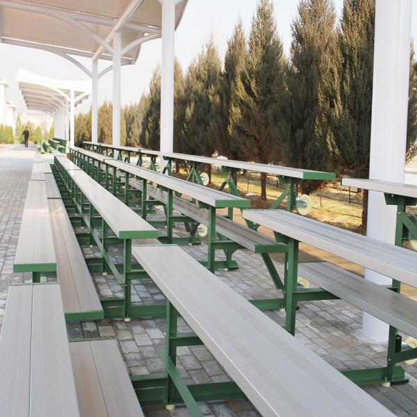 Buy Modern Design Outdoor Metal Bleachers With Optional Guardrail at wholesale prices