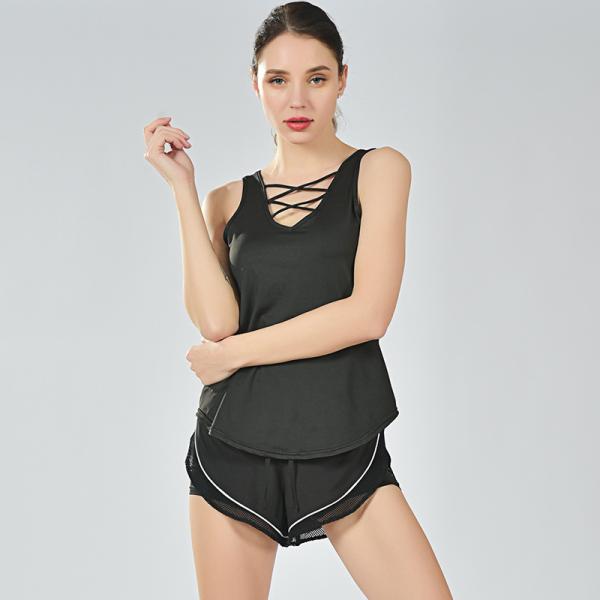 Womens Logo Custom Yoga Sleeveless Sexy Sport Elastic Camisole Tank Top