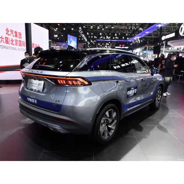 124KW Total Motor Power Baic Beijing X7 PHEV Plug in Hybrid SUV Car with Left Drive