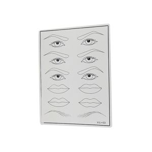 Microblading Eyes / Eyebrows / Lips Mixed 3D Tattoo Practice Skin Training