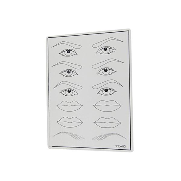 Microblading Eyes / Eyebrows / Lips Mixed 3D Tattoo Practice Skin Training