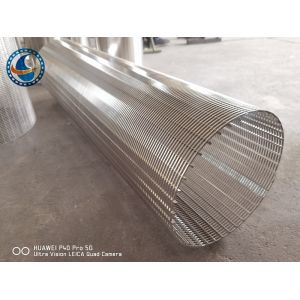 Continuous Slot Wedge Wire Screen Stainless Steel High Open Area
