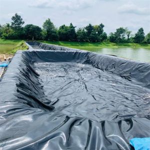 China Outdoor HDPE Sheet Plastic Membrane for Water Reservoir and Fish Tank in Black Color on sale