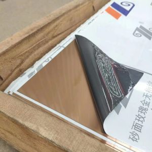 Gold Hairline / Gold Mirror 1219x2438mm Stainless Steel Sheet