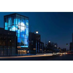 Waterproof Transparent Led Display Panel Glass Advertising Billboard Iron / Al