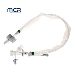 Automatic Flushing Closed Suction Catheter with Double Swivel Elbow 72h For
