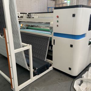 80mm Thickness Mattress Border Machine 10KW Automatic Quilting Machine