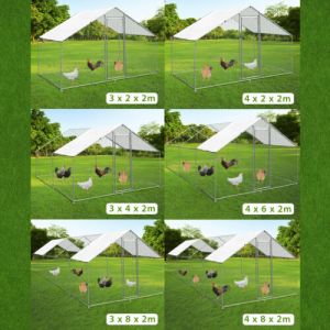 Waterproof Galvanized Steel Tube OEM Chicken Run Kennel