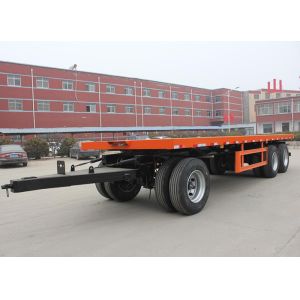 Self Dumping 25t-35t Cargo Draw Bar Design Full Trailer For Bulk Cargo Transport