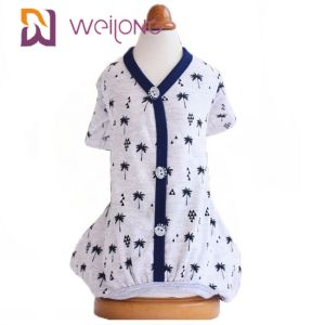 China Spring / Summer Customization Pattern Cardigan Pet Pajama Cotton Jersey Lining on sale