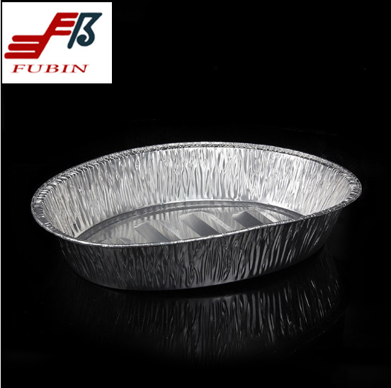 Buy Hard Temper Silver Foil Cooking Trays for Roasting Chicken at wholesale prices