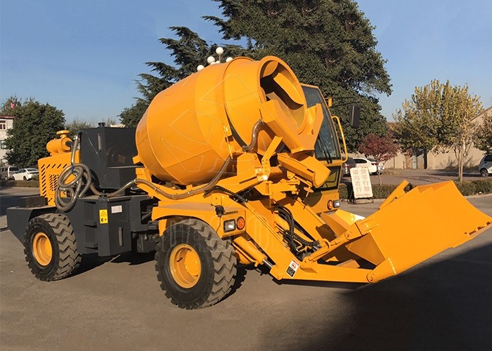 Multi Functional Self Loading Concrete Mixer Automatic Feeding Beton Mixer Truck