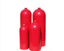Quality Red / Grey 210BAR 34CrMo4 Medical Compressed Gas Cylinder 5L - 14L for sale