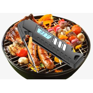 China Folding Digital Instant Read BBQ Meat Thermometer With Backlight Calibration on sale