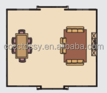 Portable Expanding Container Homes With 50mm/75mm Sandwich Panel