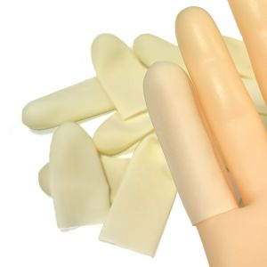 Class A Smooth Thickened Beige Latex Finger Covers ASTM D3772