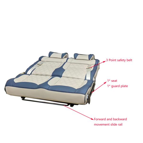 Customizable B804-7 Passenger Soft Bed Seats With Sliding Rail From China Factory