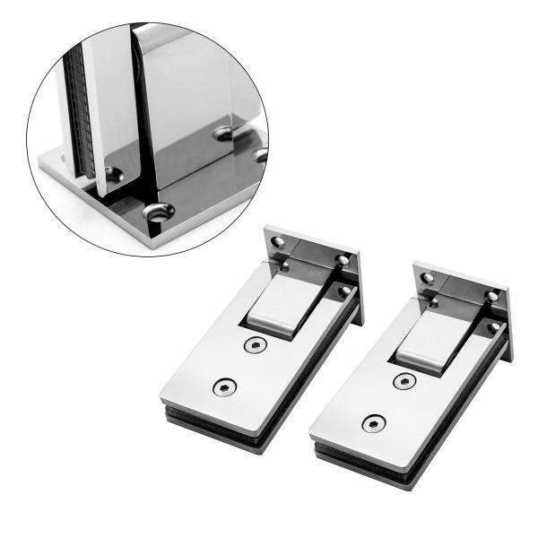 Long Life Stainless Steel Soft Close Shower Frameless Tempered Glass Door Hinges