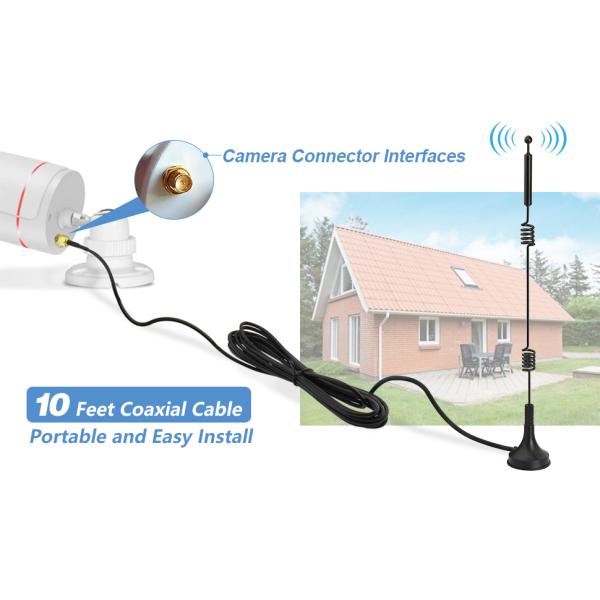 rp-sma wifi security camera antenna for zmodo anran amcrest wireless camera antenna