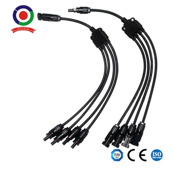 Buy 4T Solar Cable Y Panel Branch Connector IP67 Waterproof Solar Adapter Connector at wholesale prices