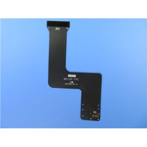 4 Layer 0.3mm thick Flexible Printed Circuit FPC Built On Polyimide With Black