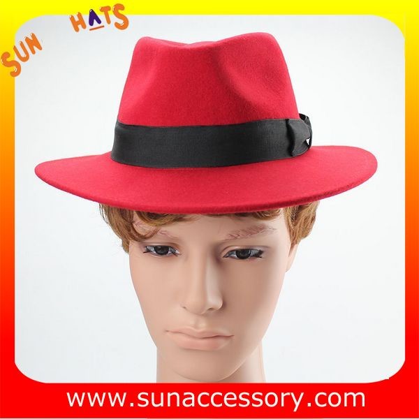 Vintage hot sale mid brim hats wholesale for ladies,100% Australia wool felt hats factory