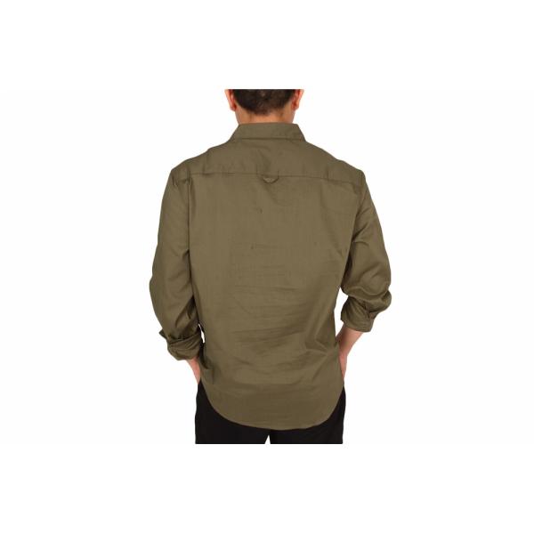 Solid Color Business Men'S Casual Stretch Shirts 59% Cotton 35% Nylon