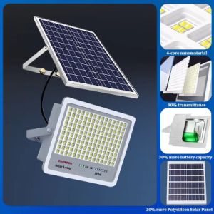 500W Lens Highlighting Outdoor Garden Spotlights , Solar Powered Remote Control