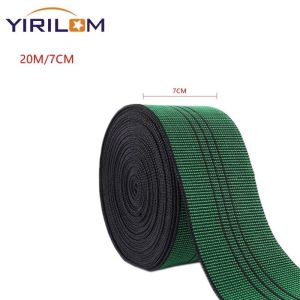 Green Stripped Furniture Elastic Sofa Webbing For Sofa Chair